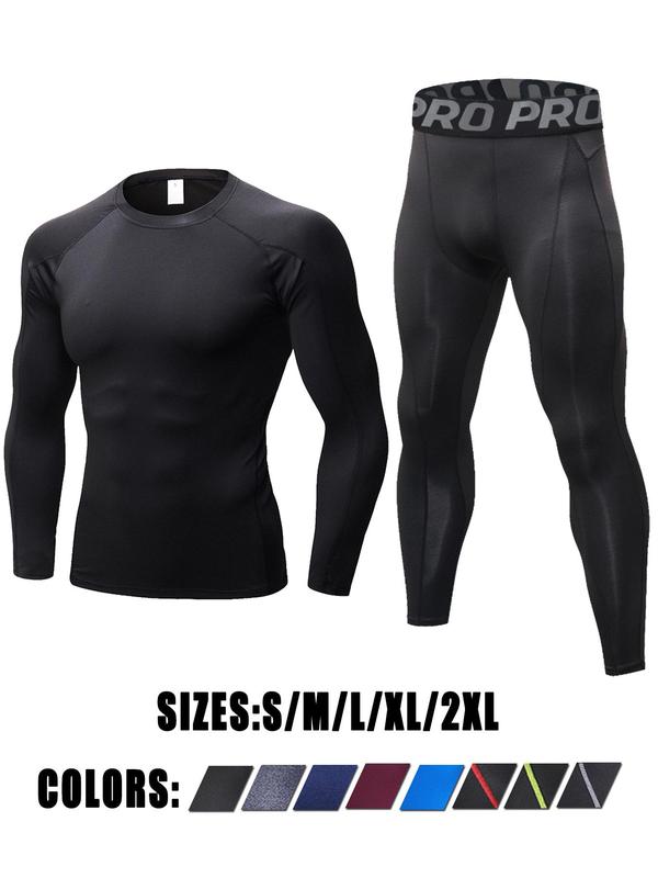 Thermal Underwear Mens Long Johns for Men Thermal Underwear Set Long Sleeve Base Layer Compression Suit Thermals Top & Bottom for Workout Skiing Running, Cotton Under Clothes,  Warm Underwear Set, Fall Clothings 2024