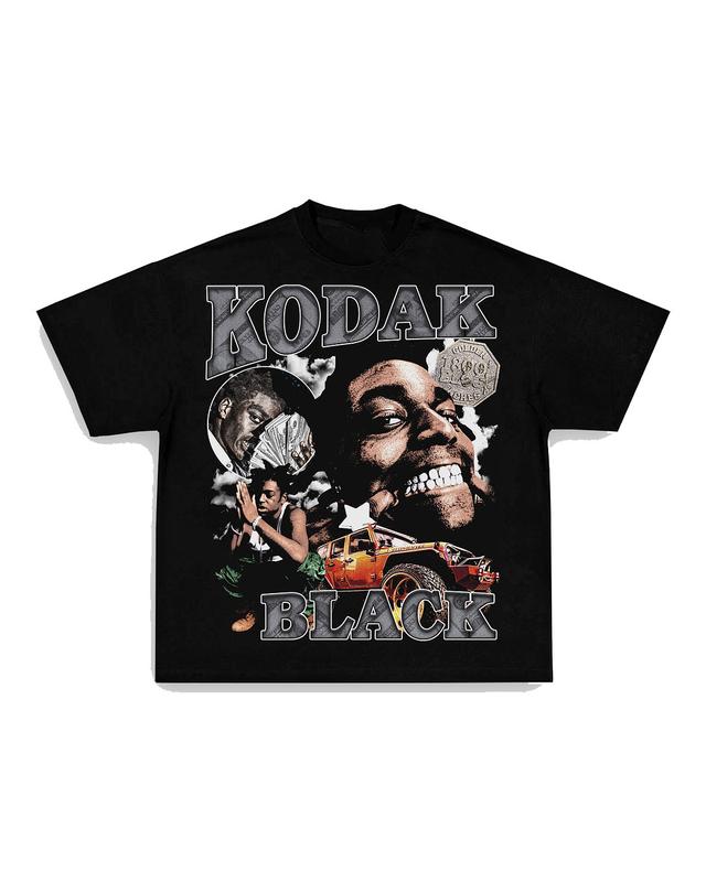 KODAK BLACK TEE Print Short Sleeve T-Shirt