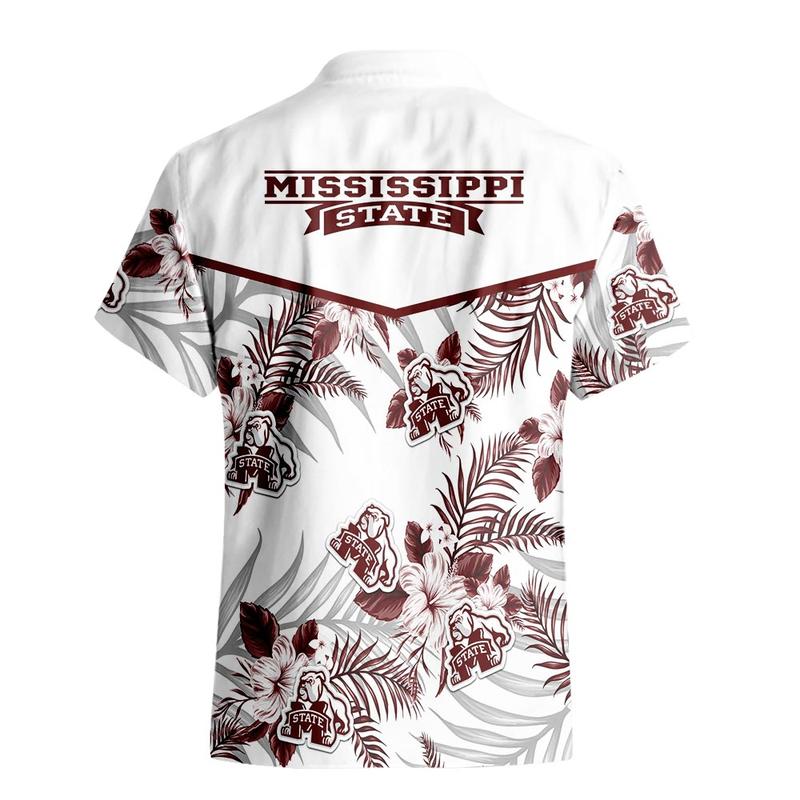 Mississippi State Bulldogs Hawaiian Clothing Tropical Flower Aloha Summer Hawaiian Day