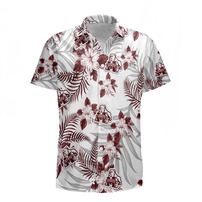 Mississippi State Bulldogs Hawaiian Clothing Tropical Flower Aloha Summer Hawaiian Day