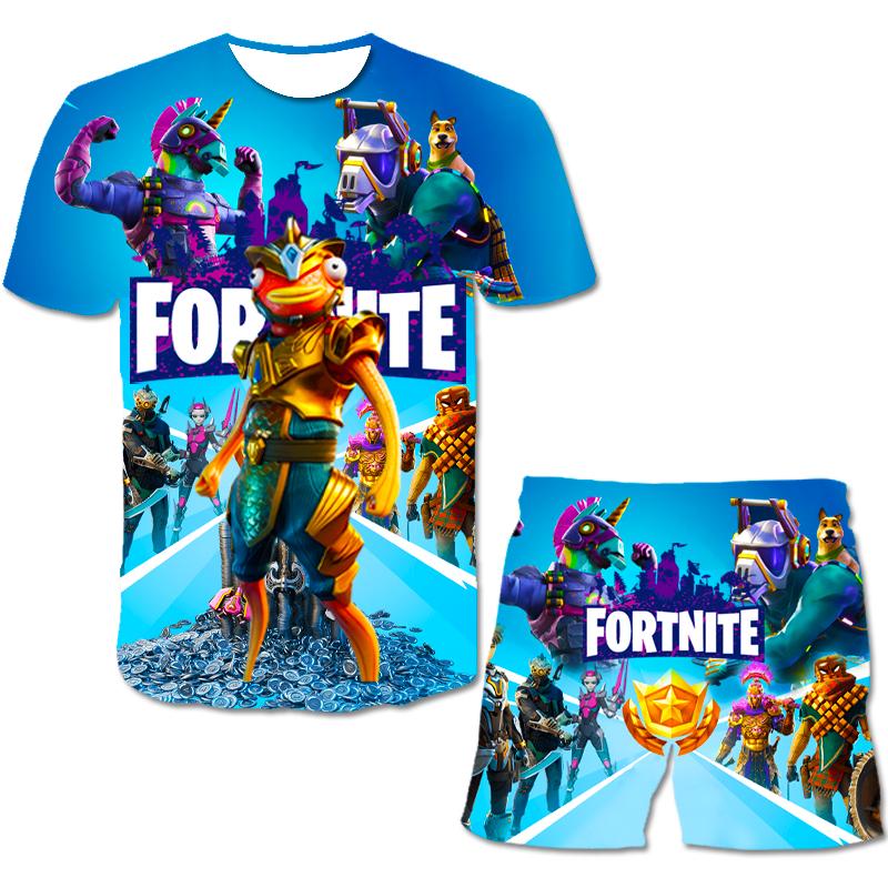 Fortnite Shirt Fortnite Short Set Gaming T-Shirt Menswear