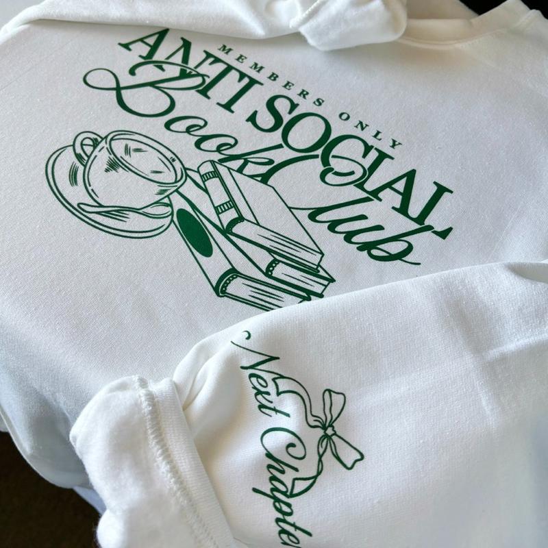 Unisex- Anti Social Book Club Crewneck | Bookish | Booktok | Book Club Gifts