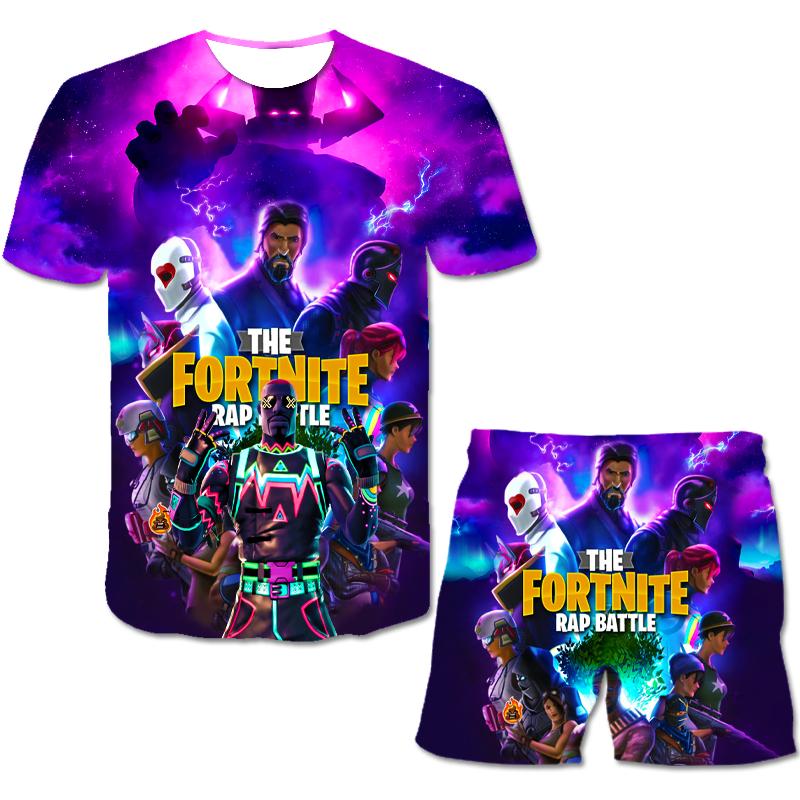 Fortnite Shirt Fortnite Short Set Gaming T-Shirt Menswear