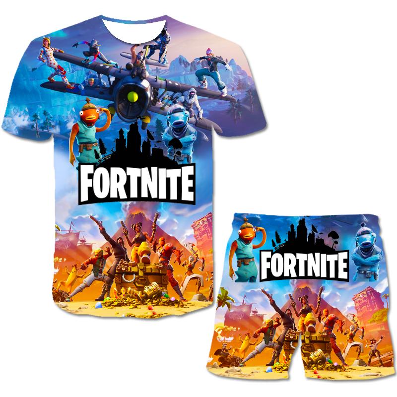 Fortnite Shirt Fortnite Short Set Gaming T-Shirt Menswear