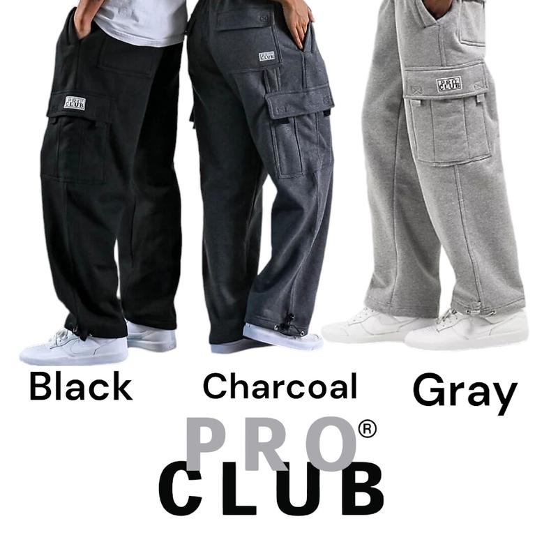 Proclub Heavyweight Fleece Cargo Pants for Men - Comfortable and Durable