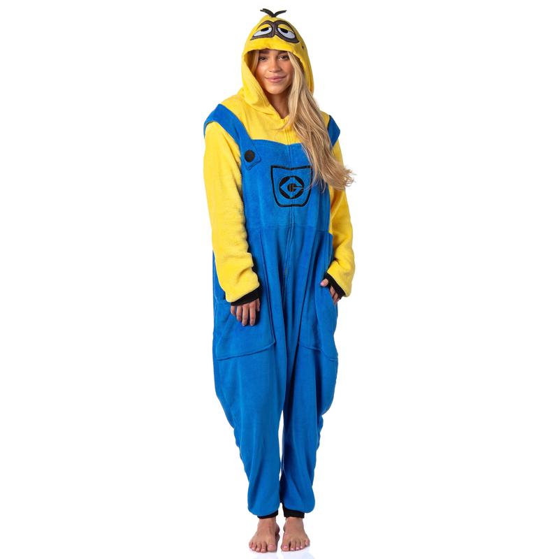 Despicable Me Men's Minions Costume Kigurumi Union Suit One Piece Pajama Outfit