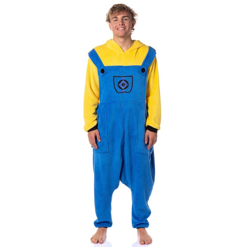 Despicable Me Men's Minions Costume Kigurumi Union Suit One Piece Pajama Outfit