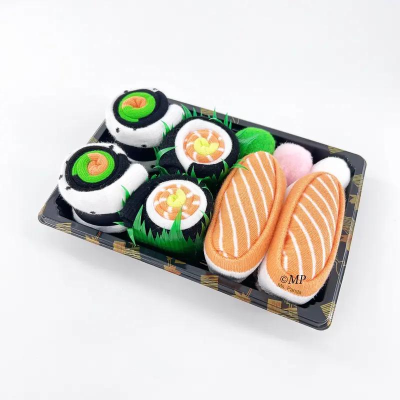 Sushi Socks, 3 Pairs Fun Socks, Unique Novelty Funny Socks for Men and Women, Sushi Lovers, Birthday, Thanksgiving Christmas Gift Idea Menswear