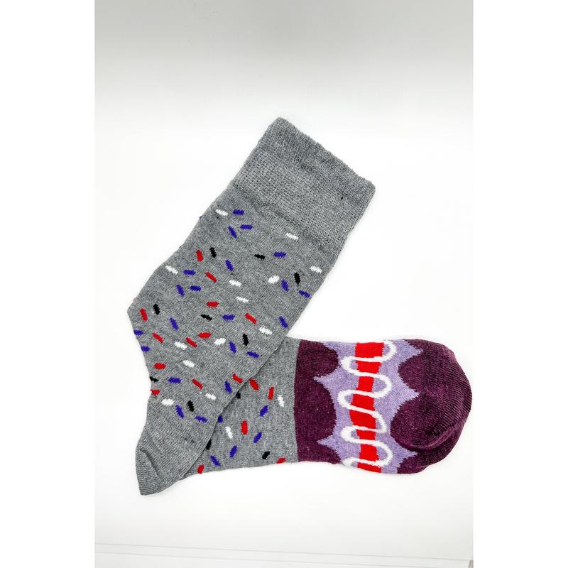 Men's Donut Socks - 3 Pack Colorful Menswear