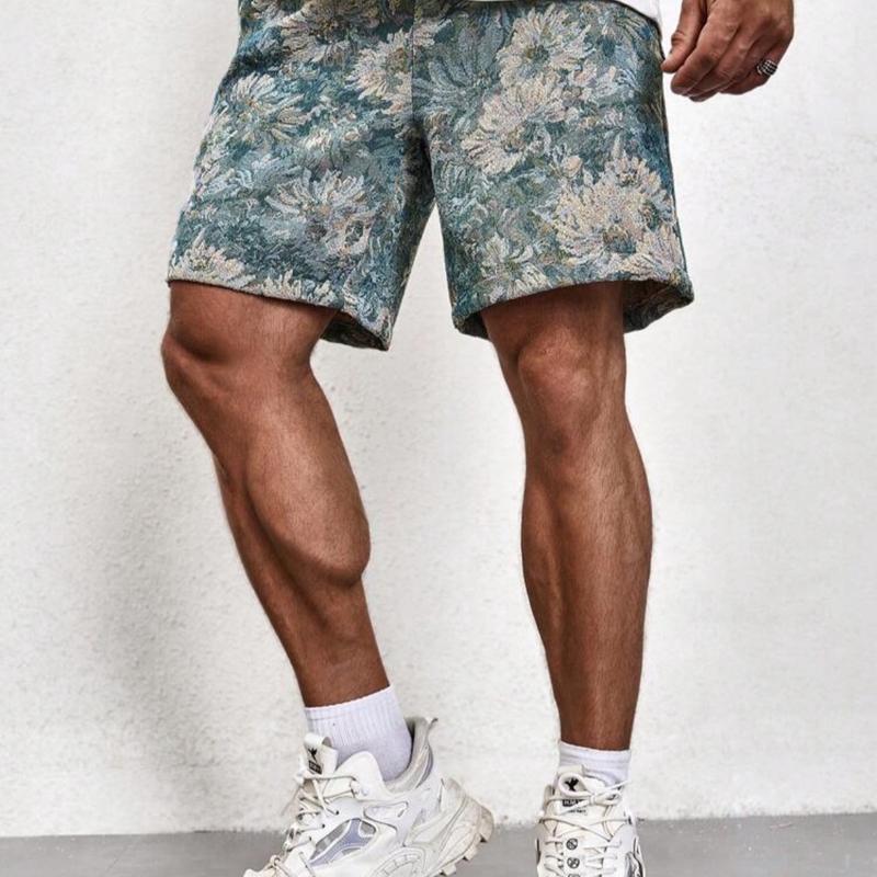 Manfinity Homme Men's Floral Printed Casual Summer Shorts