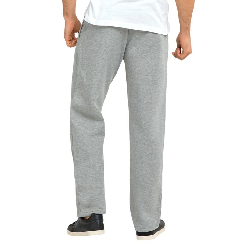 Men's Solid Heavyweight Fleece Sweatpants Cotton Blend with Drawstring and Packets S-3XL Regular Big & Tall Size Lounge Pants for Fall Winter Menswear