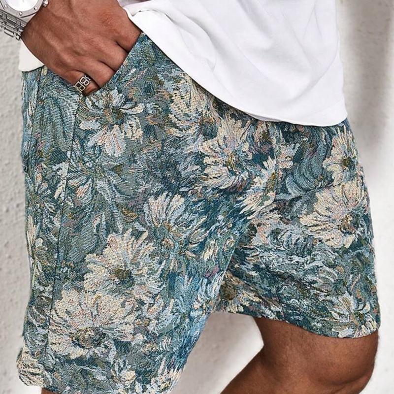 Manfinity Homme Men's Floral Printed Casual Summer Shorts