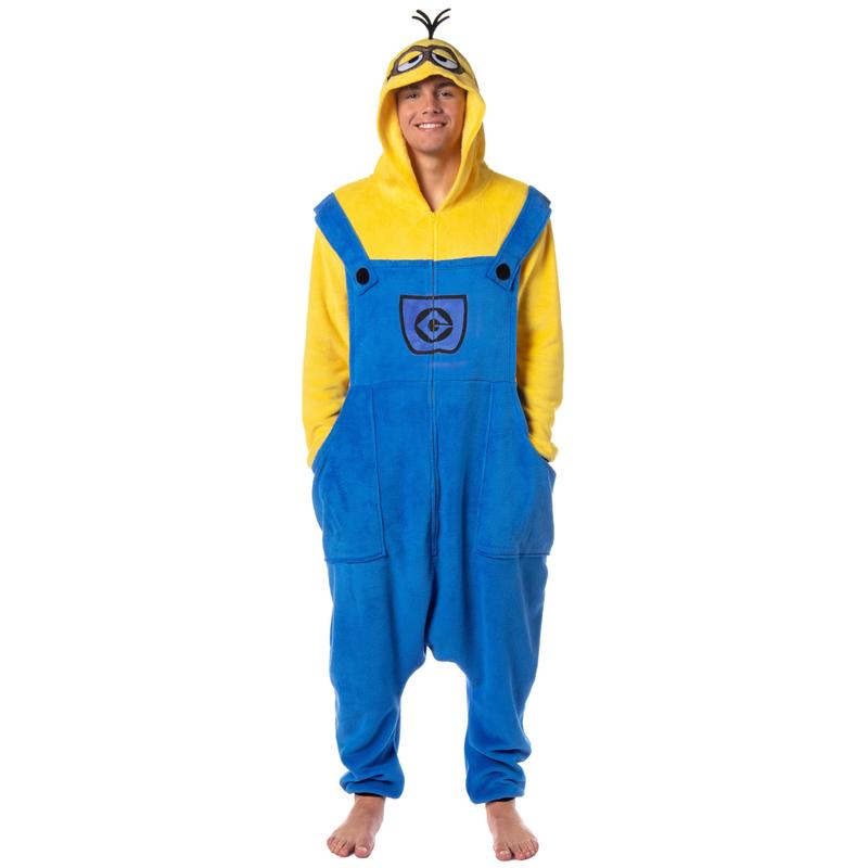 Despicable Me Men's Minions Costume Kigurumi Union Suit One Piece Pajama Outfit