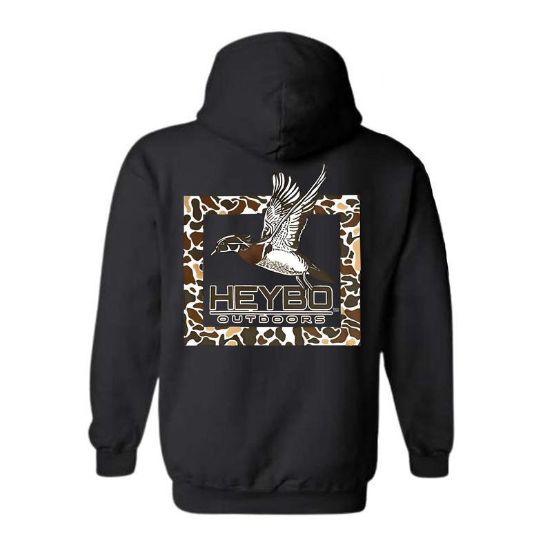 Heybo Outdoors Phesant Ducks Hoodie, Graphic Quote Shirt, Gift for Woman, Gift for Man Classic