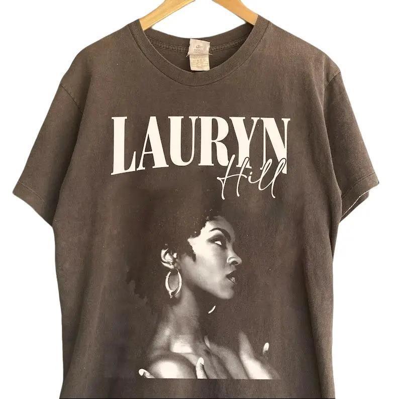 Lauryn Hill Rap T-Shirt, Lauryn Hill Album Rap Retro Graphic Unisex T-Shirt, Lauryn Hill World Tour 2024 T-Shirt, Hip Hop Music, Rock Style Tee