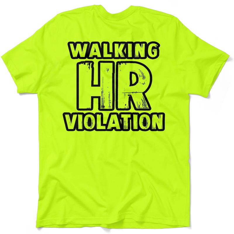 HR Violation - Men's Hi Visibility Safety Yellow Work