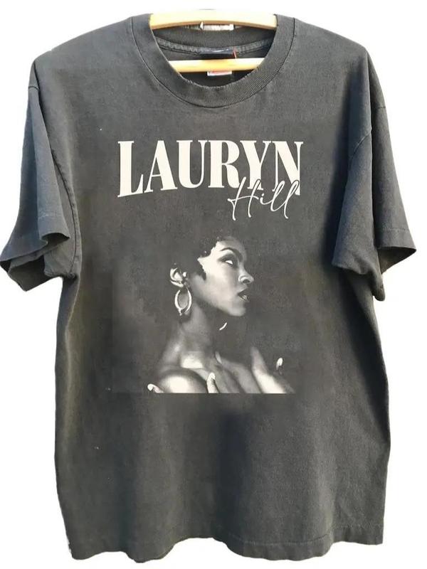 Lauryn Hill Rap T-Shirt, Lauryn Hill Album Rap Retro Graphic Unisex T-Shirt, Lauryn Hill World Tour 2024 T-Shirt, Hip Hop Music, Rock Style Tee