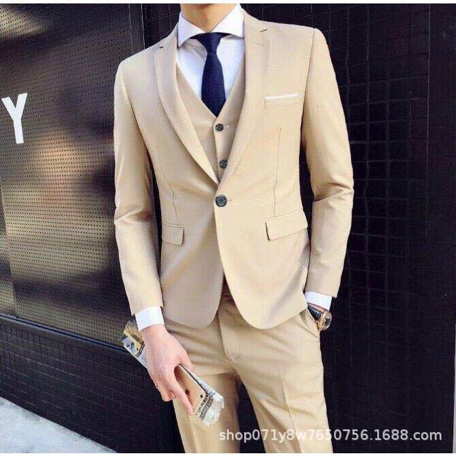 Fall New Suit Suit Two-Piece Men's Suit Korean-Style Fashion Slim Fit Small Suit