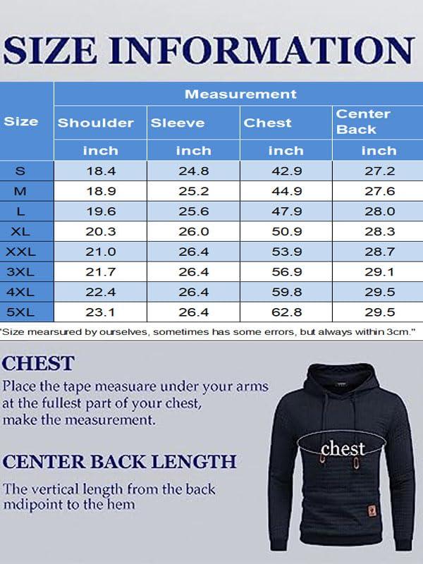 COOFANDY Mens Hooded Sweatshirt Casual Long Sleeve Drawstring Waffle Knit Pullover Hoodies LIVE Black Friday Clothes