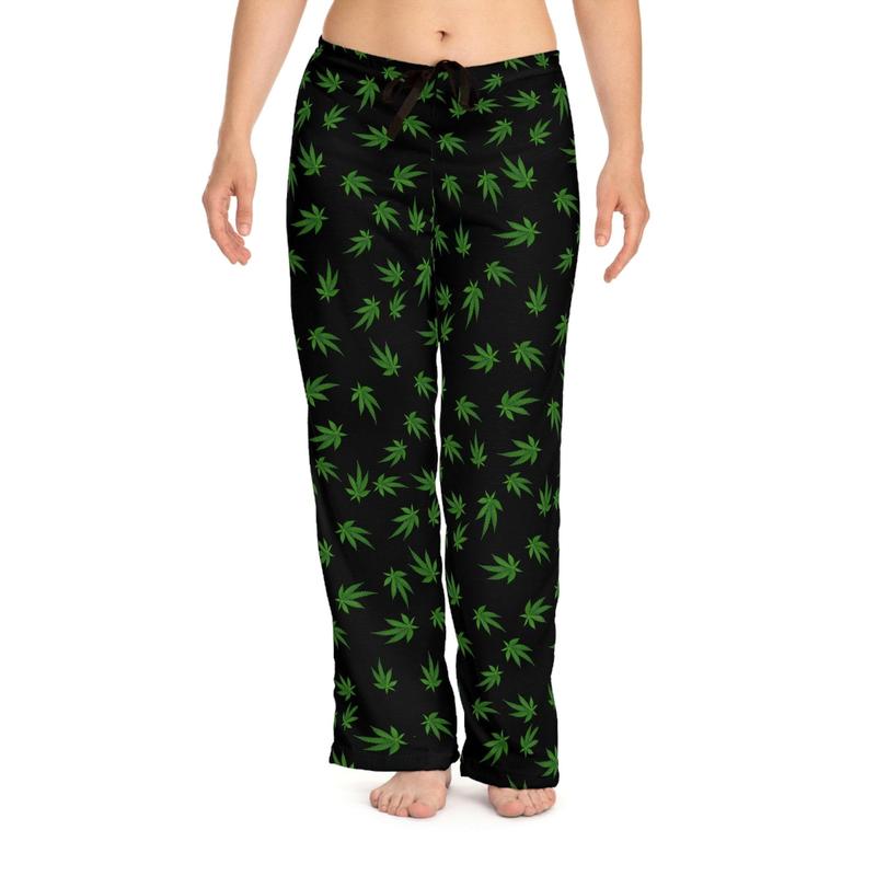 Men Women's Marijuana Leaf pajamas Pants - Cute Women Weed pajamass - Cozy Pot Leaf pajamas Pants - Cute Marijuana pajamas Pants