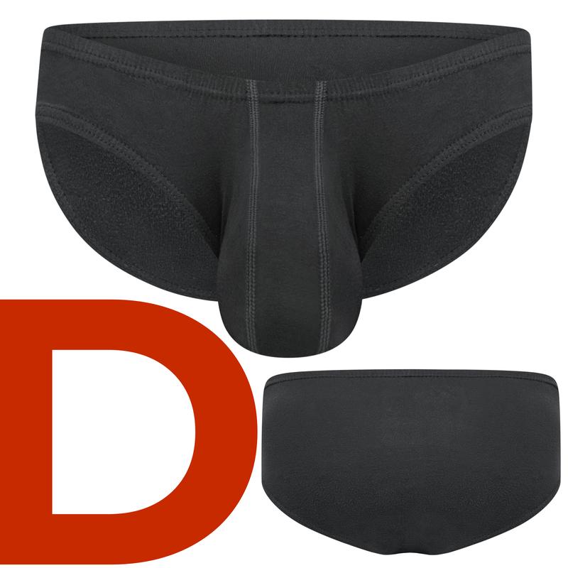 AresAccent Low-Rise Modal D or B Pouch Brief 1 pack - Black Sexy Menswear  Underwear Fashion Love Stylish Spandex Ball