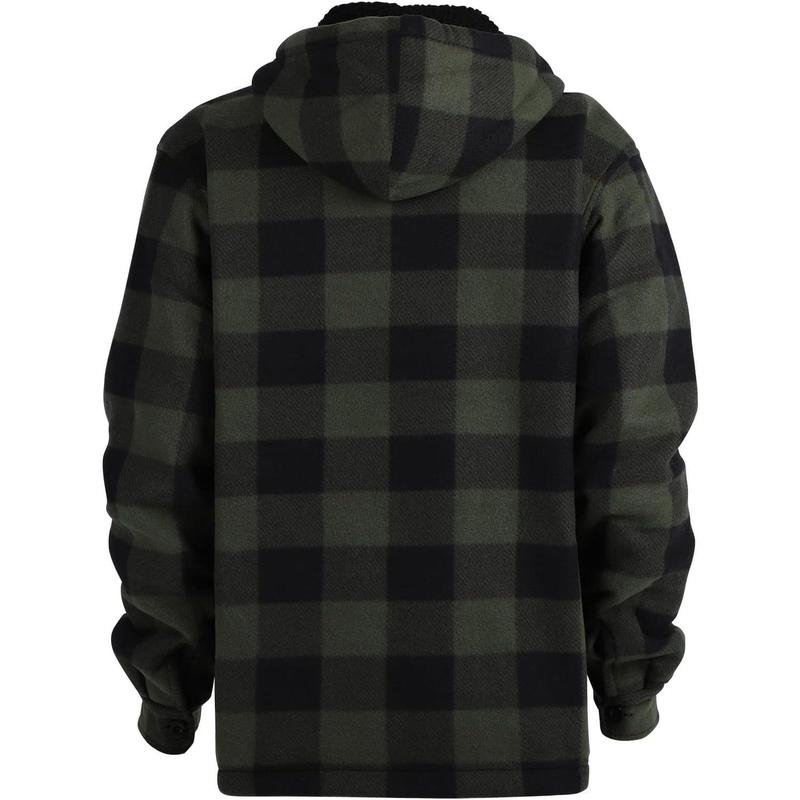 Hoodies for Men  Lined Heavyweight Flannel Jackets Fleece Plaid Winter Warm Coats