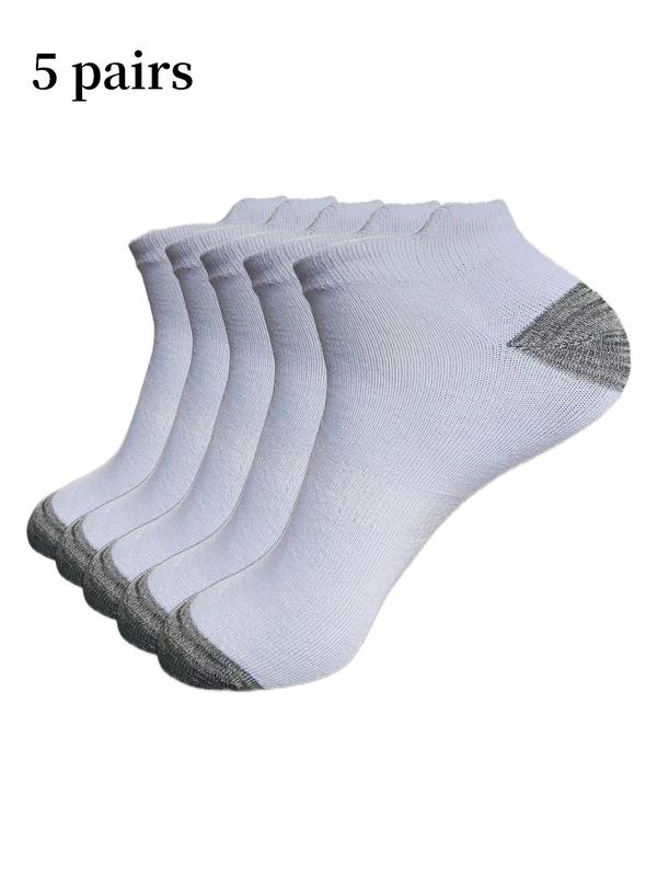 Men's Patchwork Print Ankle Socks, Casual Moisture Wicking Low Cut Socks, Soft Comfy Breathable Socks for All Seasons Daily Wear