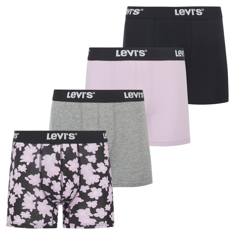 Levi's Mens Boxer Briefs Breathable Stretch Underwear 4 Pack