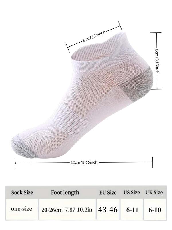 Men's Patchwork Print Ankle Socks, Casual Moisture Wicking Low Cut Socks, Soft Comfy Breathable Socks for All Seasons Daily Wear