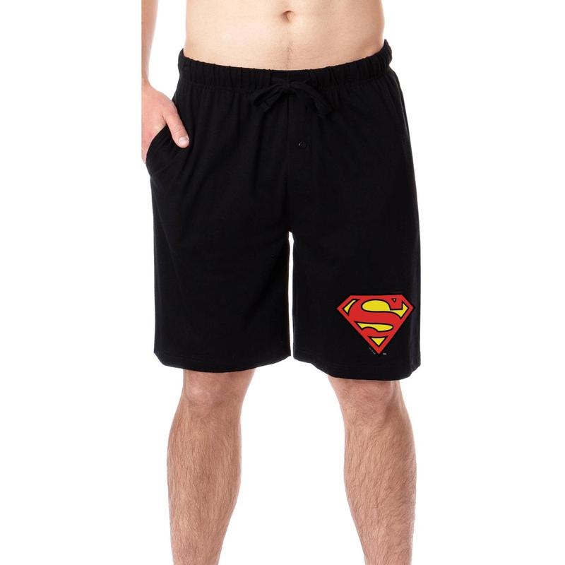 DC Comics Mens' Superman 'S' Logo Icon Character Sleep Pajama Shorts