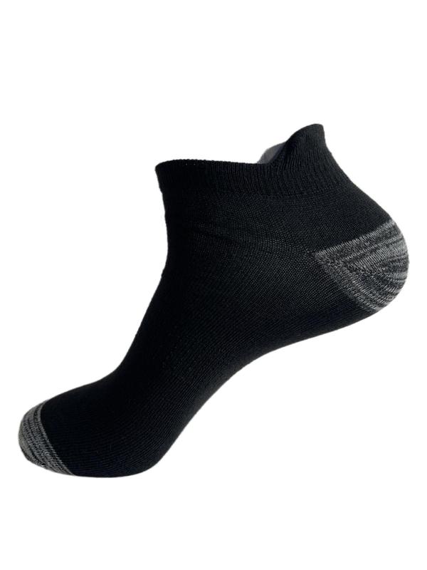 Men's Patchwork Print Ankle Socks, Casual Moisture Wicking Low Cut Socks, Soft Comfy Breathable Socks for All Seasons Daily Wear