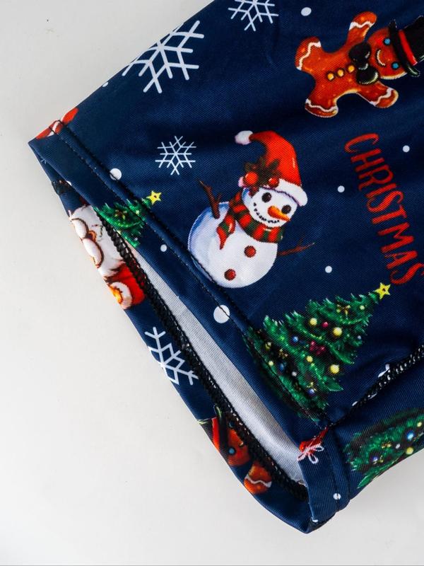 Men's Christmas Print Boxer Brief, Casual Comfy Breathable Underwear for Daily Wear, Men's Underwear for All Seasons