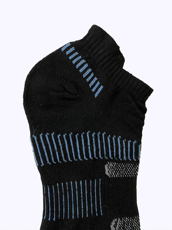 Men's 10 Pairs Striped Print Crew Socks, Casual Moisture Wicking Socks, Soft Comfy Breathable Sports Socks For All Seasons Daily Wear