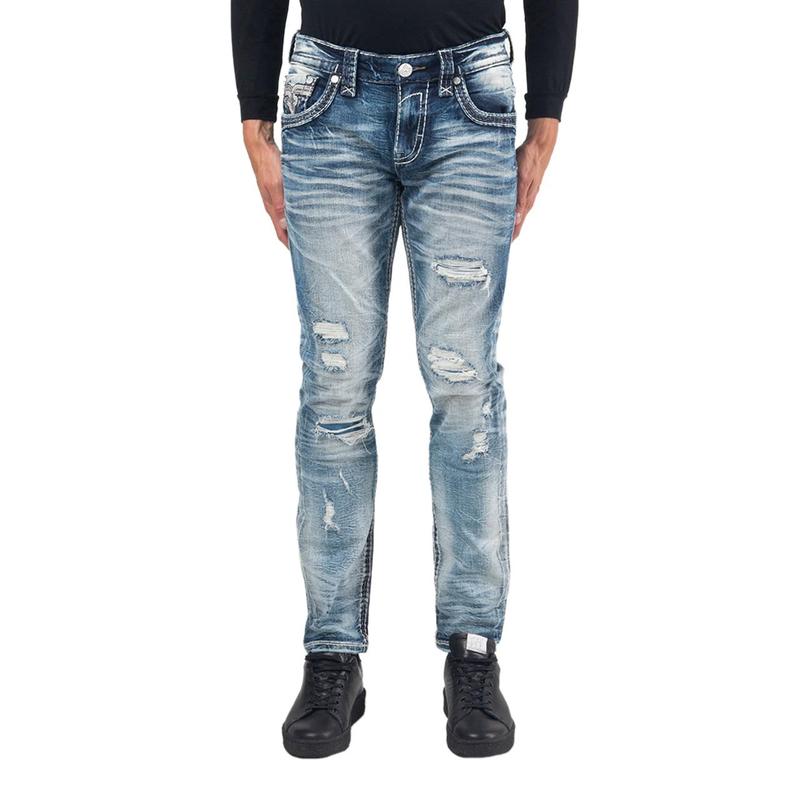 Men's Rock Revival Talan A203R Alt Straight Jeans