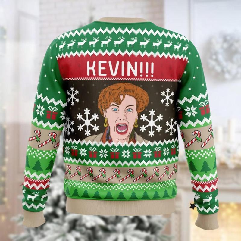 Christmas Home Alone Ugly Sweater, Kevin Meme Xmas Sweater, Movie Night Holiday Sweater, Funny Ugly Christmas Sweater, Gift For Fan