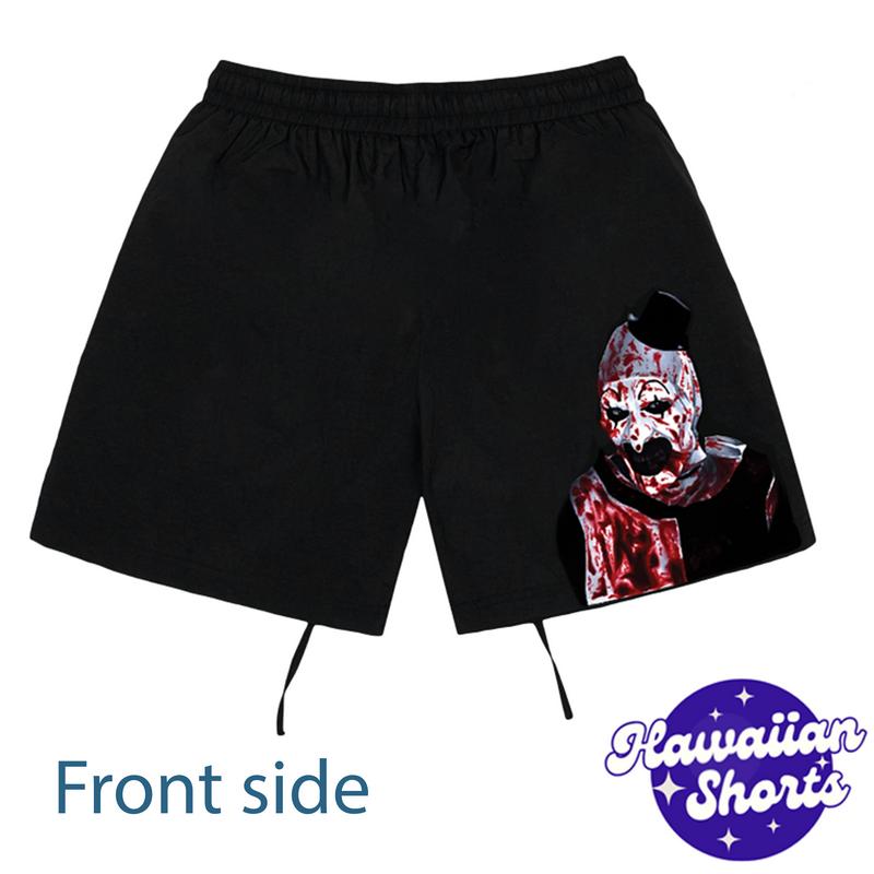 Psycho clown  high waisted booty short Beach Fit, Unisex Shorts for Women and Men