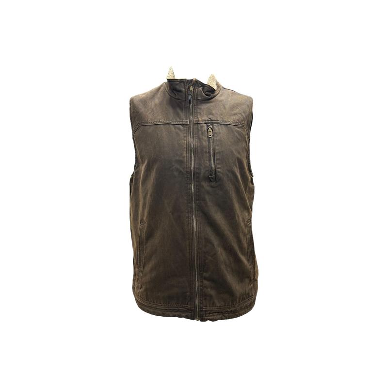 Pulse Men's Wax Coated Vest Jacket