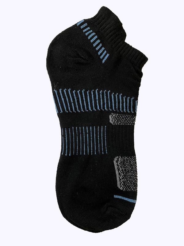 Men's 10 Pairs Striped Print Crew Socks, Casual Moisture Wicking Socks, Soft Comfy Breathable Sports Socks For All Seasons Daily Wear