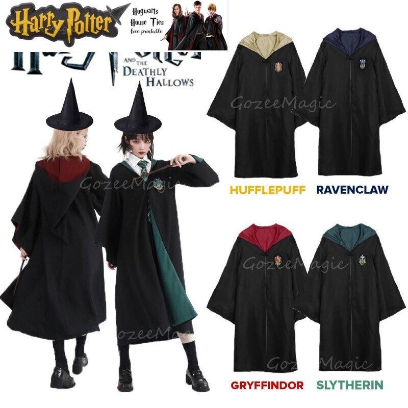 Buy One Get One Free - High Quality Harry Potter Cloak With Tie | Halloween Costume Cloak, Halloween Shirt, Harry Potter Shirt, Halloween Gift