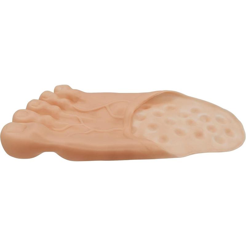 Nicky Bigs Novelties Jumbo Big Foot Shoe Covers - Funny Bare Feet Slippers Caveman Monster Realistic Giant Feet Adult Halloween Costume Accessories Beige