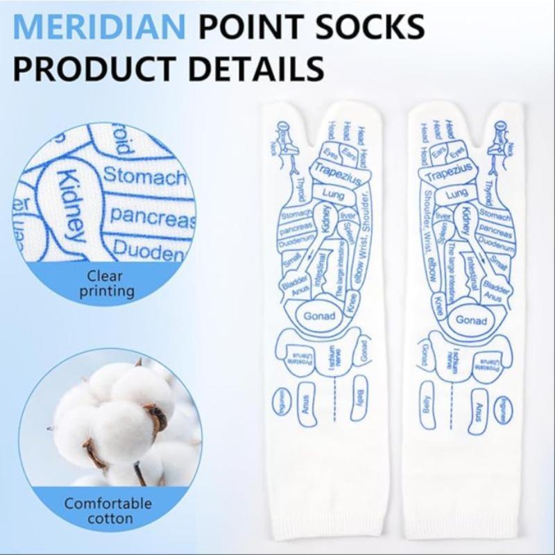 Foot Massage Socks, 1 Set Foot Reflexology Socks with Trigger Point Massager, Foot Relaxation Tool for Home & Spa, Christmas Gift