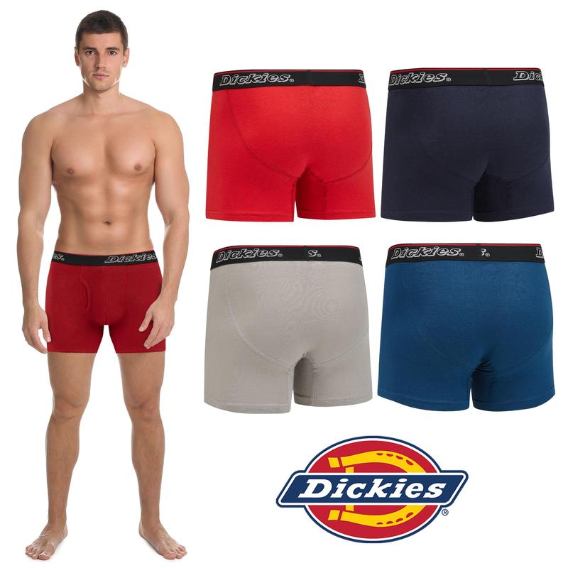 Dickies Mens Boxer Briefs Cotton Underwear for Men 5 Pack