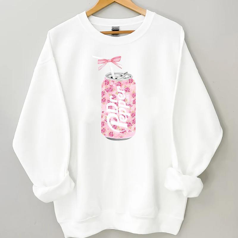 Dr Pepper Sweatshirt T-shirt (Not Diet), Floral 