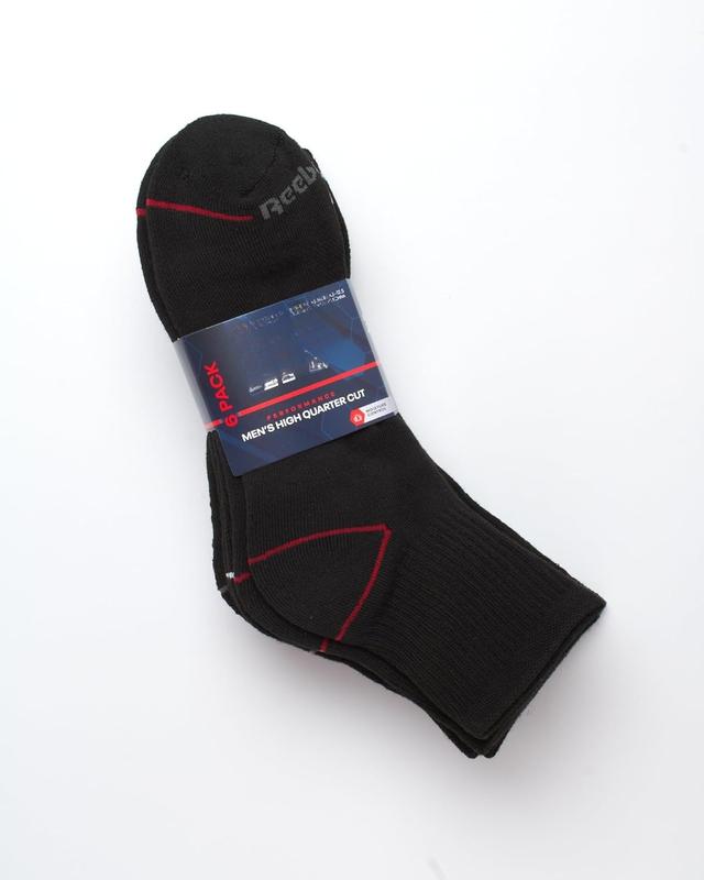 Mens Athletic Socks  Cushion High Quarter Cut Socks (6 Pack)