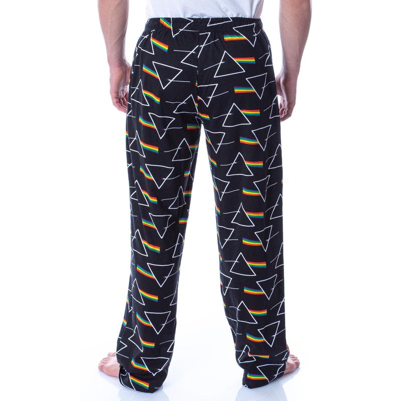 Pink Floyd Pajama Pants Adult Dark Side of the Moon Prism Sleepwear Bottoms Lounge Pants