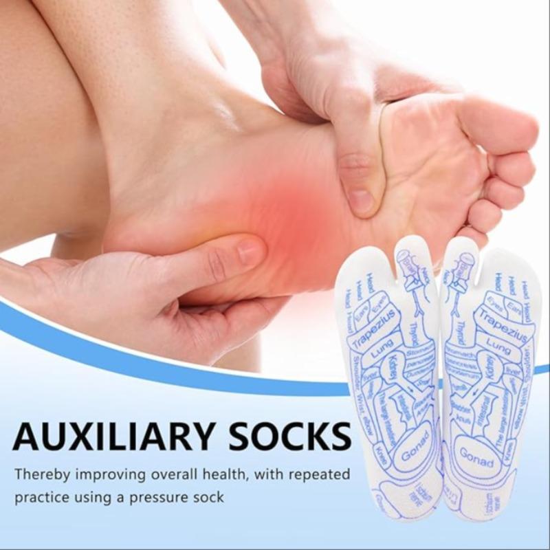 Foot Massage Socks, 1 Set Foot Reflexology Socks with Trigger Point Massager, Foot Relaxation Tool for Home & Spa, Christmas Gift