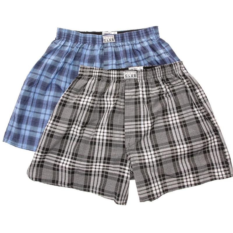 Pro Club Men's 2-Pack Classic Woven Boxers, Mix Colors