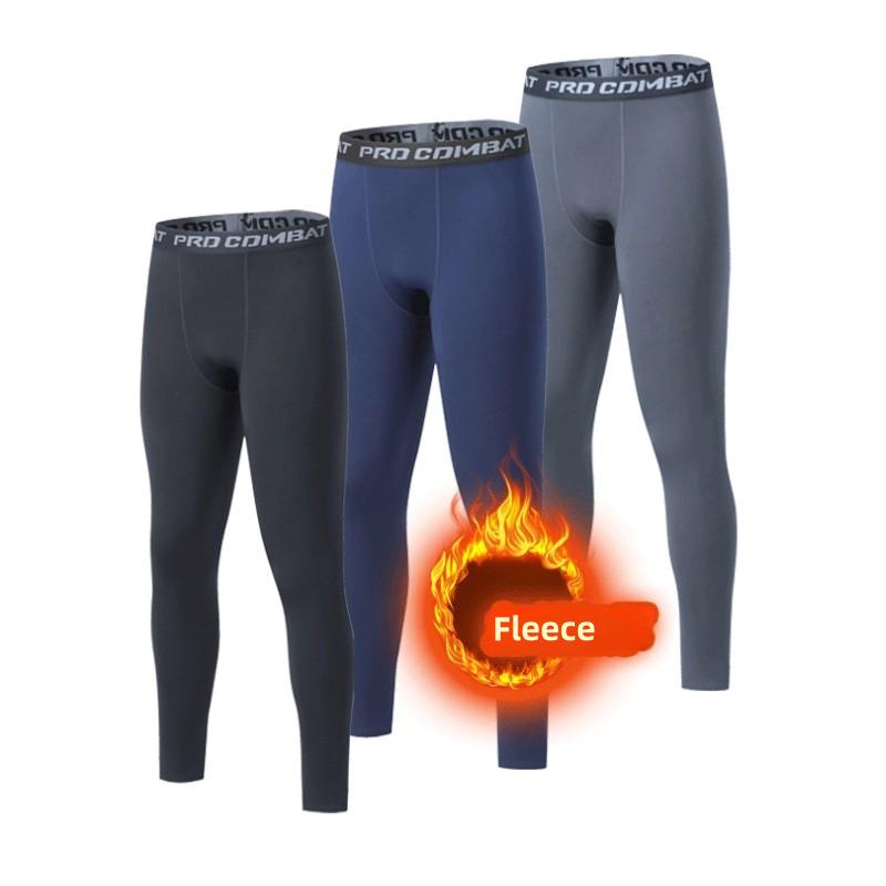 Winter Men Thermal Underwear Man Fleece Leggings Tights Warm Long Pants Thermo Compression Pants Bottoms Tights Men Clothes 3XL