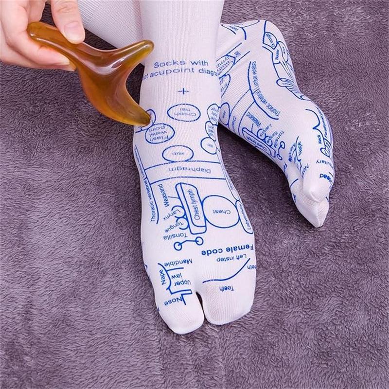 Reflexology Socks with Trigger Point Massage Tool, Foot Pain Relief Remedy for Foot Massage,Men's Size