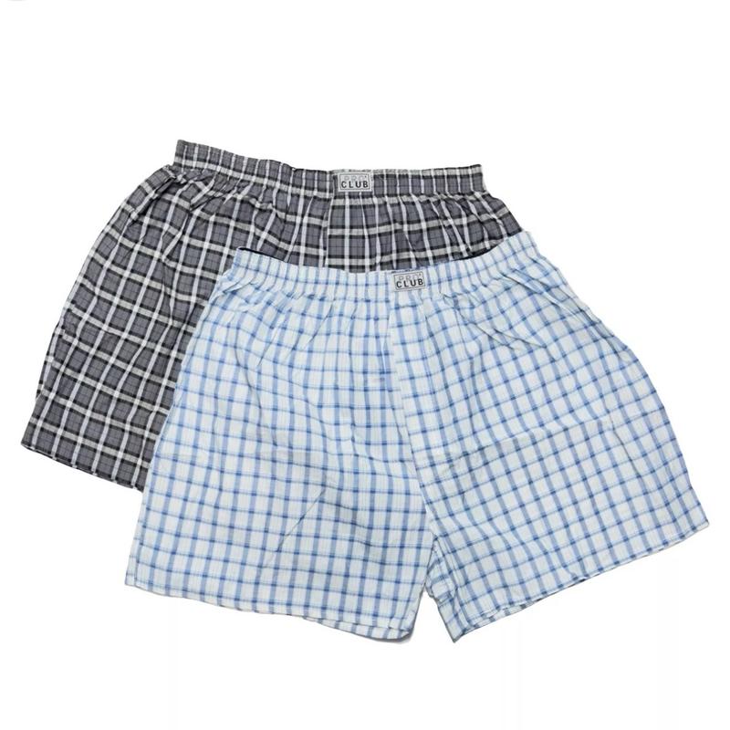 Pro Club Men's 2-Pack Classic Woven Boxers, Mix Colors